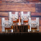 Forpetonly Engraved "Your Poison" Crystal Whiskey Glass Set – Arsenic & Cyanide Theme image 0