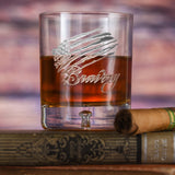 Forpetonly Bravery Flag Stars & Stripes Crystal DOF Rocks Glass image 0