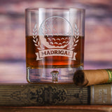 Forpetonly Custom Golf Theme Crystal Whiskey Rocks Glass image 0